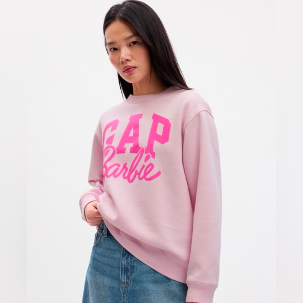 Relaxed Barbie ™ Logo Sweatshirt - L light peony pink